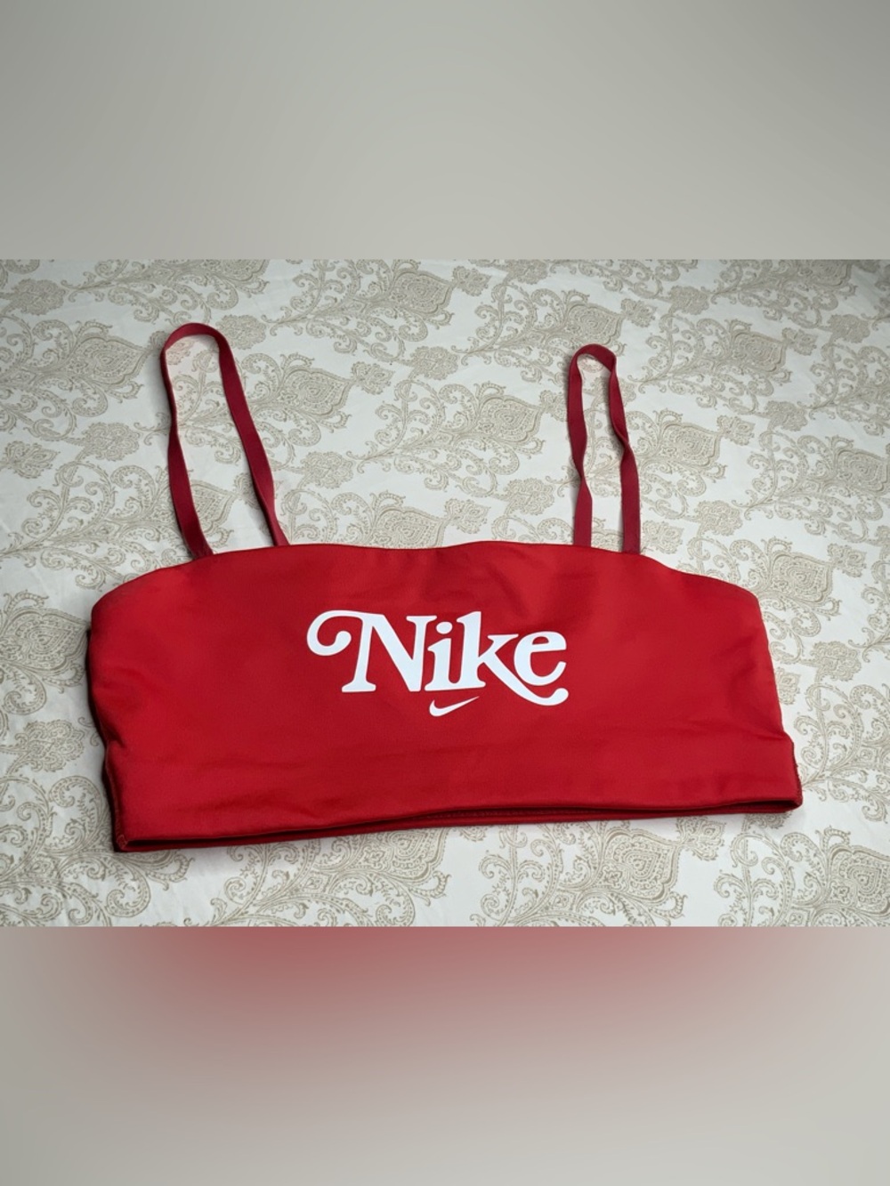 Nike Femme Retro Logo Sports Bra Women’s Medium Red/Orange SOLD OUT